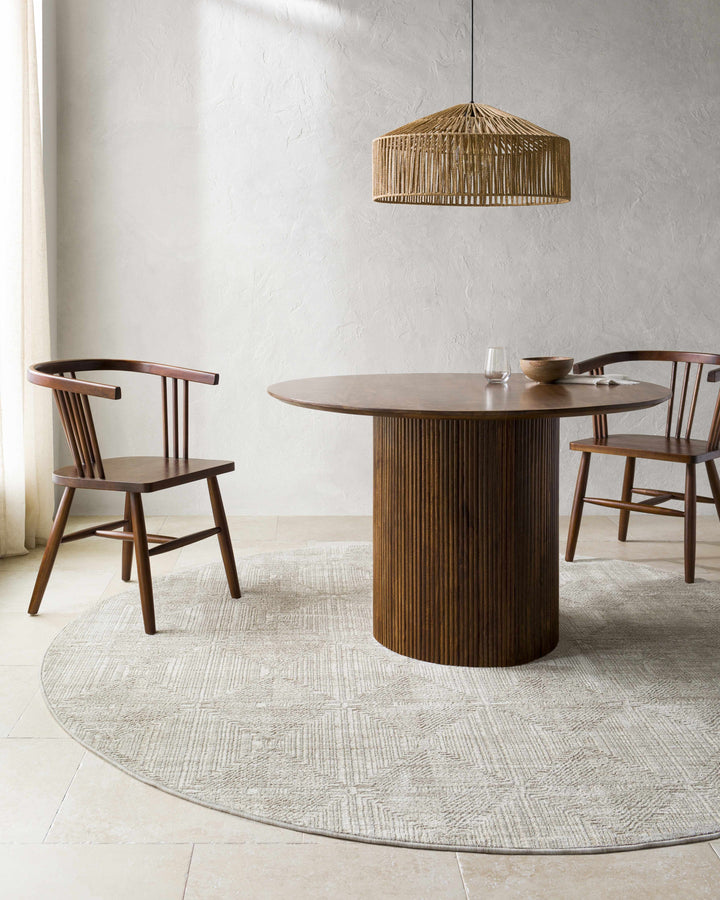 Dekan Contemporary Geometrical Design Beige Rug