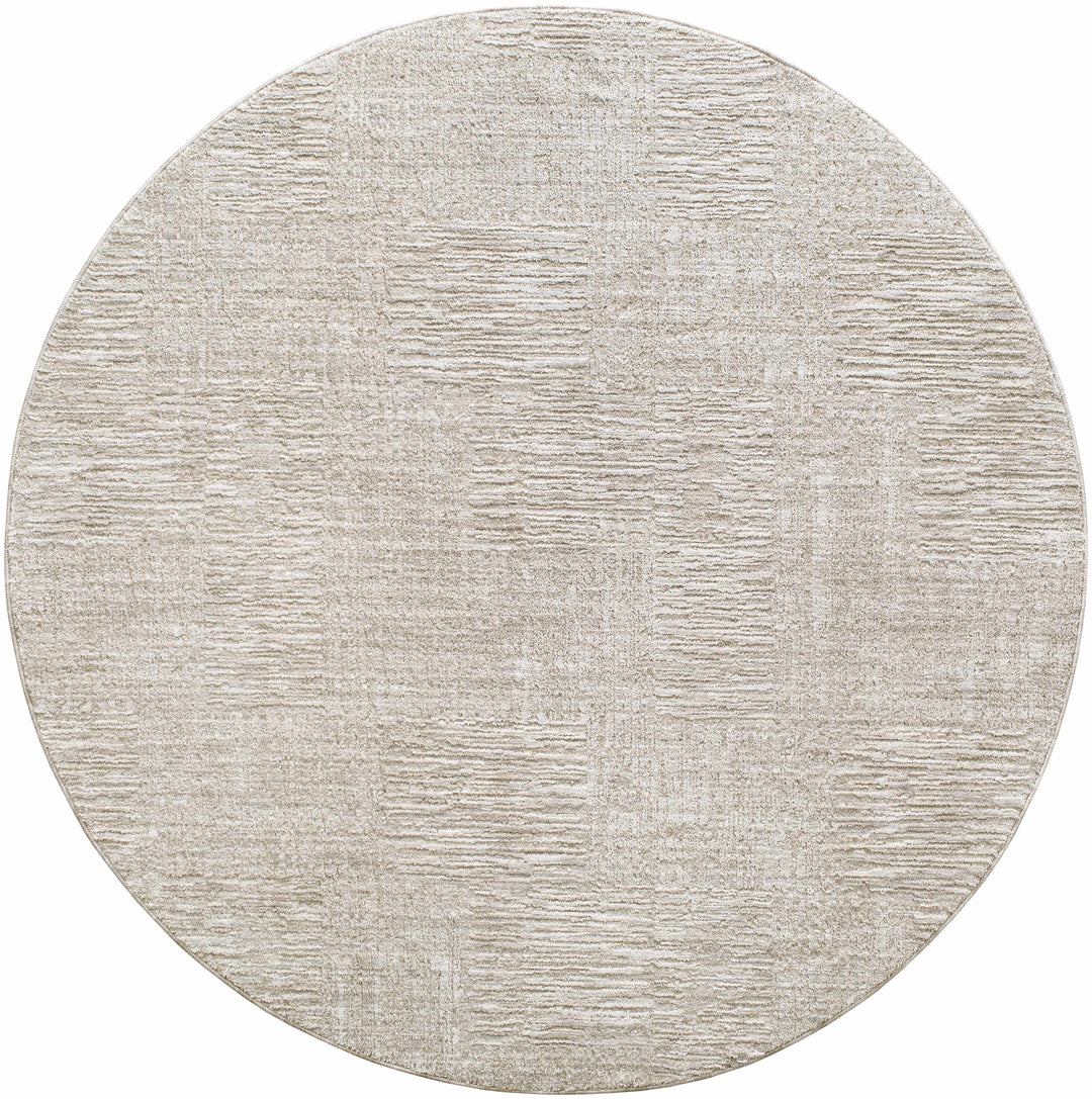 Goren Contemporary Geometric Design Beige Rug