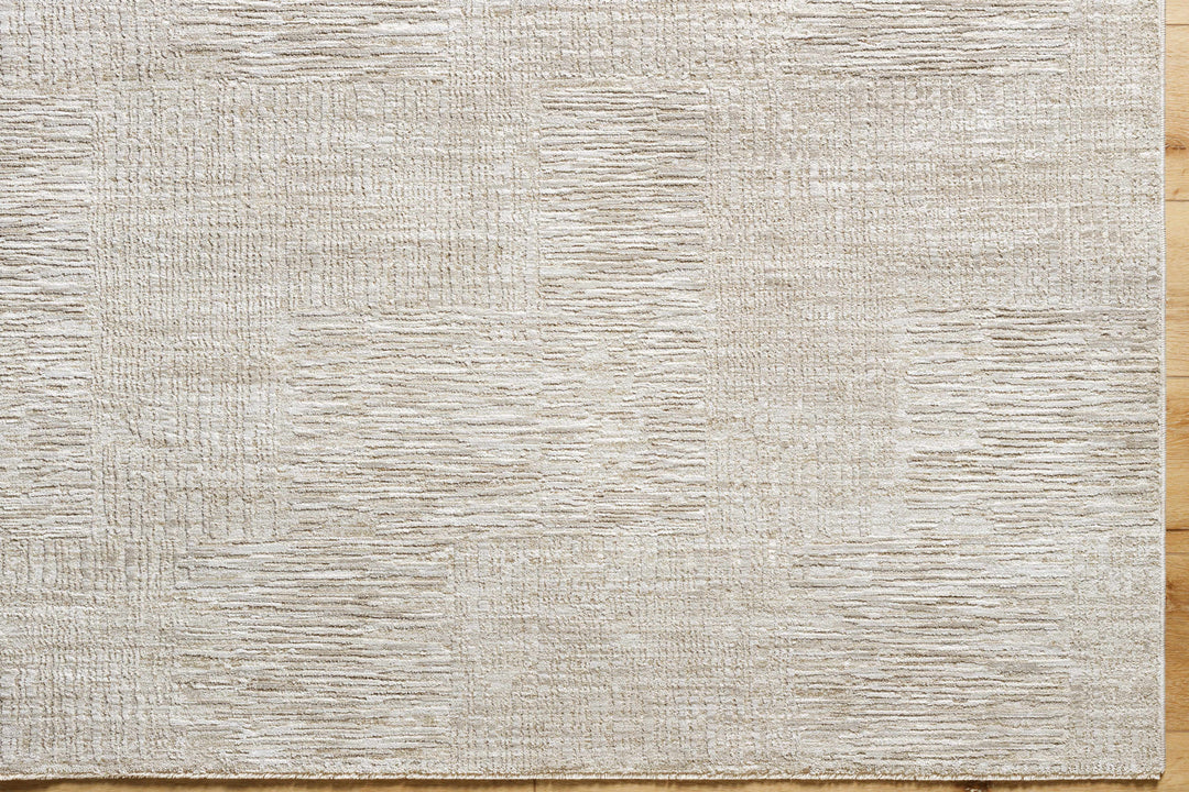 Goren Contemporary Geometric Design Beige Rug