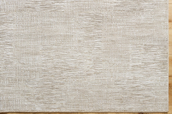 Goren Contemporary Geometric Design Beige Rug