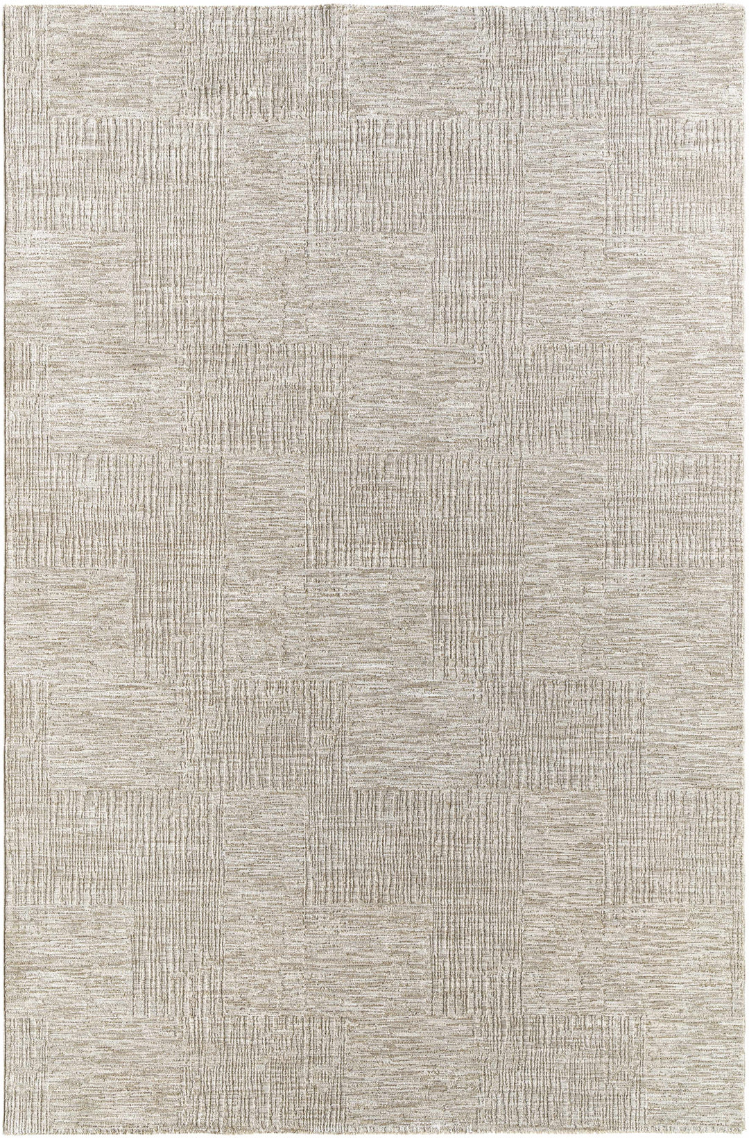 Goren Contemporary Geometric Design Beige Rug