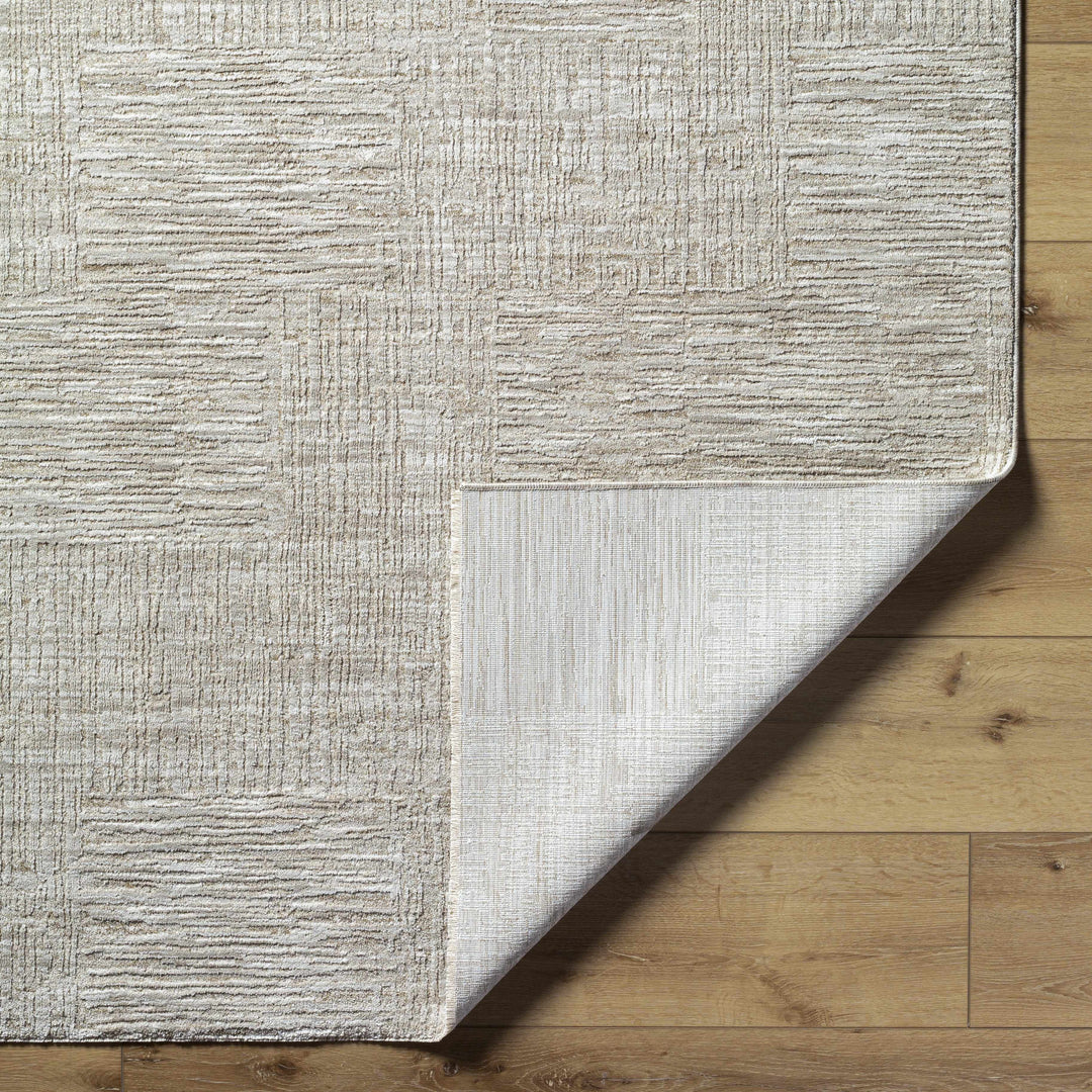Goren Contemporary Geometric Design Beige Rug