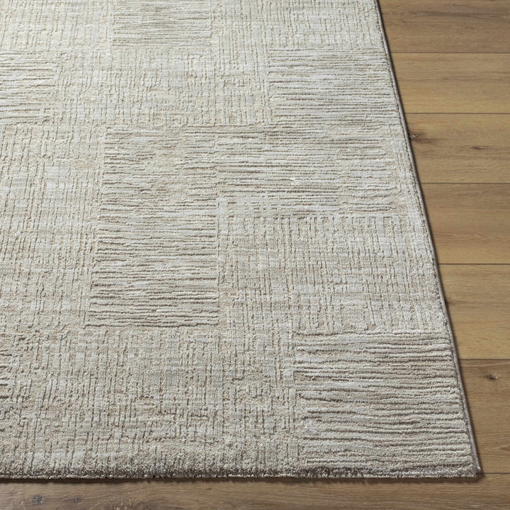 Goren Contemporary Geometric Design Beige Rug
