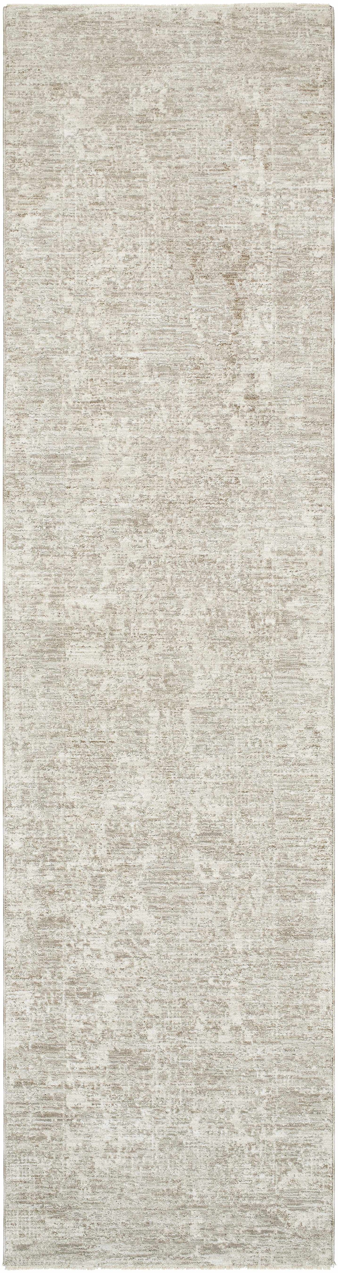 Transitional Style Gray Machine Woven Rug
