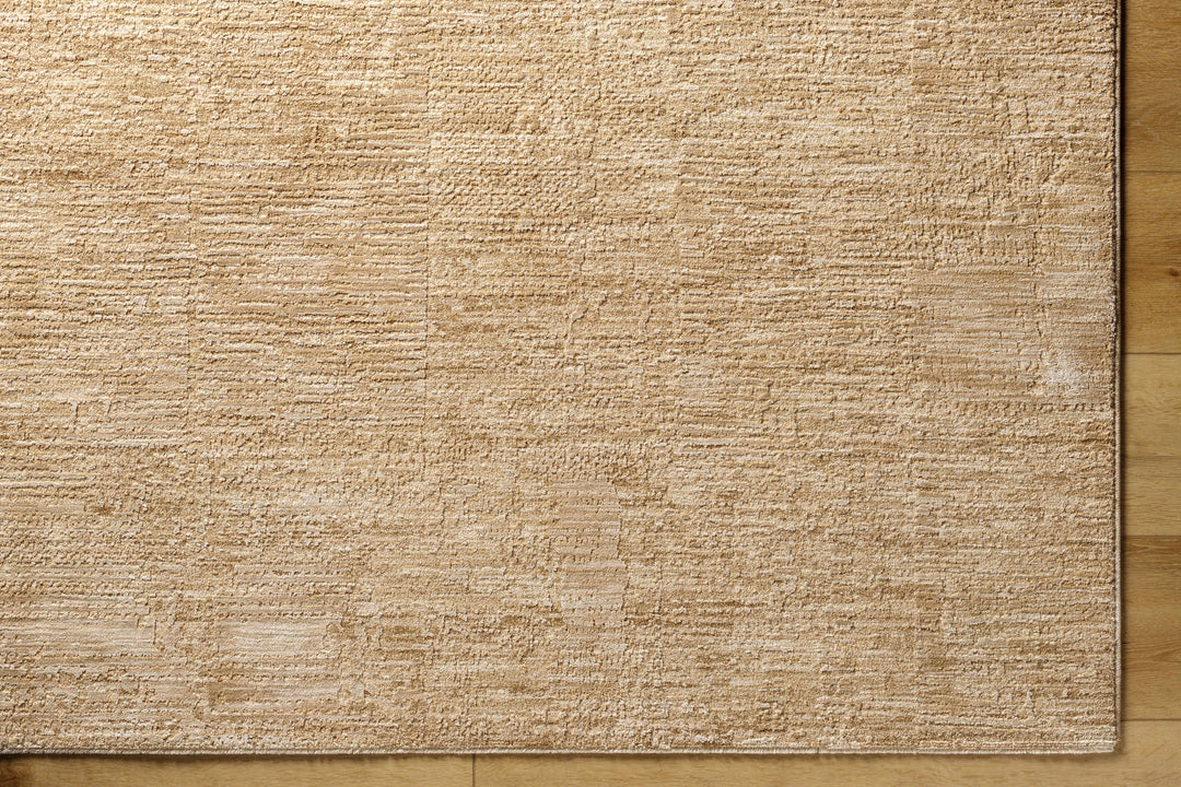 Kahua Tan Modern Solid Design Area Rug