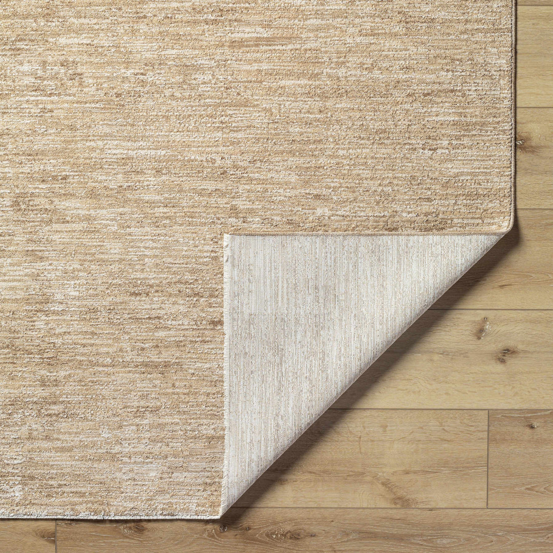 Kahua Tan Modern Solid Design Area Rug