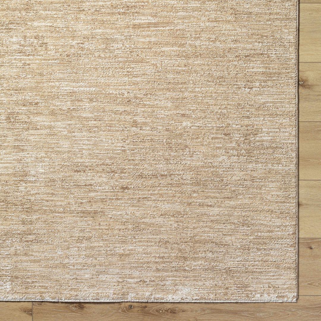 Kahua Tan Modern Solid Design Area Rug