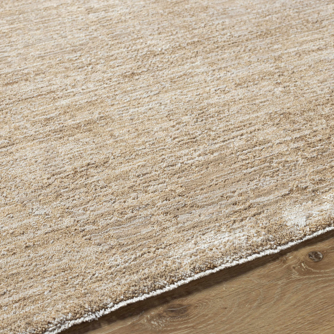 Kahua Tan Modern Solid Design Area Rug