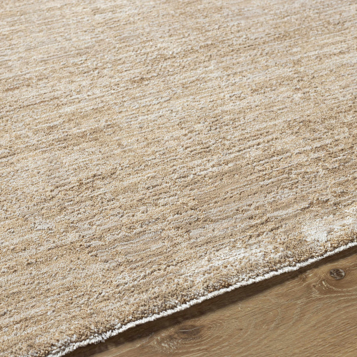 Kahua Tan Modern Solid Design Area Rug
