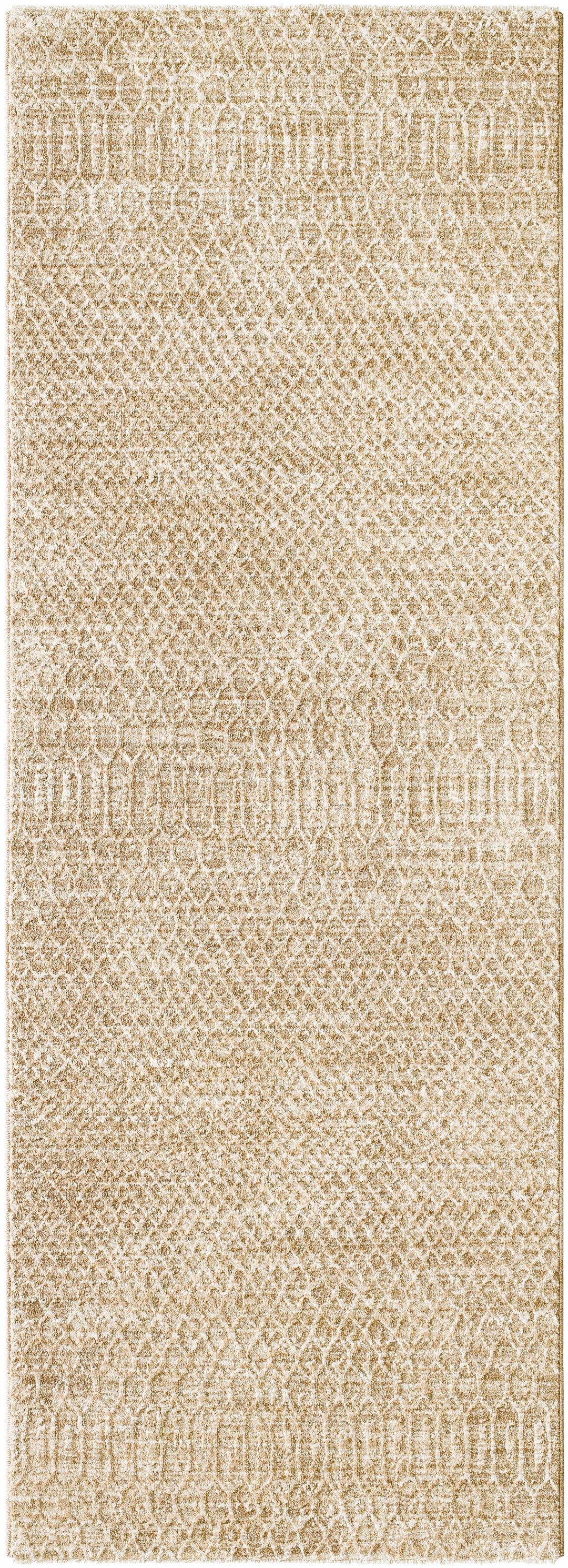 Kamin Contemporary Style Tan Area Rug