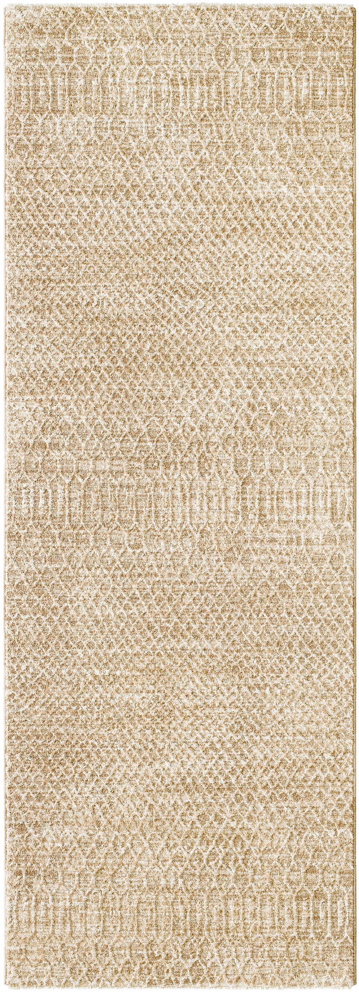 Kamin Contemporary Style Tan Area Rug