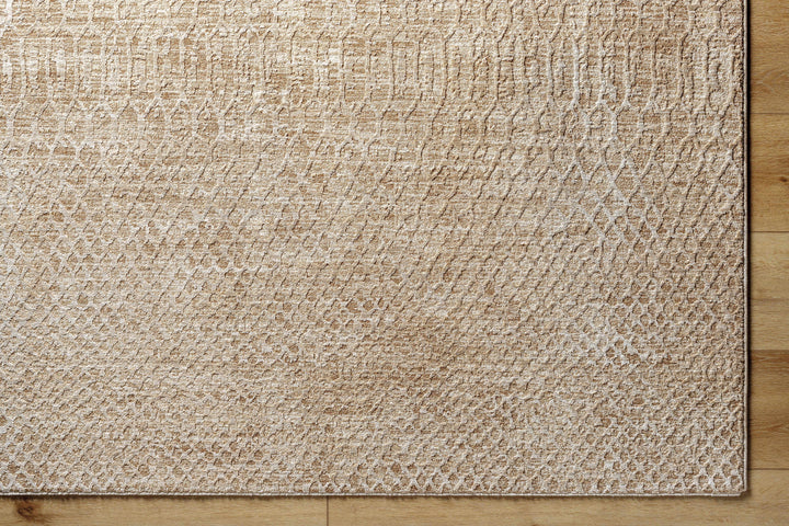 Kamin Contemporary Style Tan Area Rug