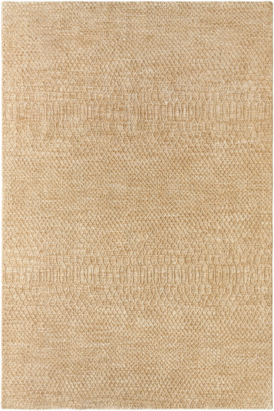 Kamin Contemporary Style Tan Area Rug