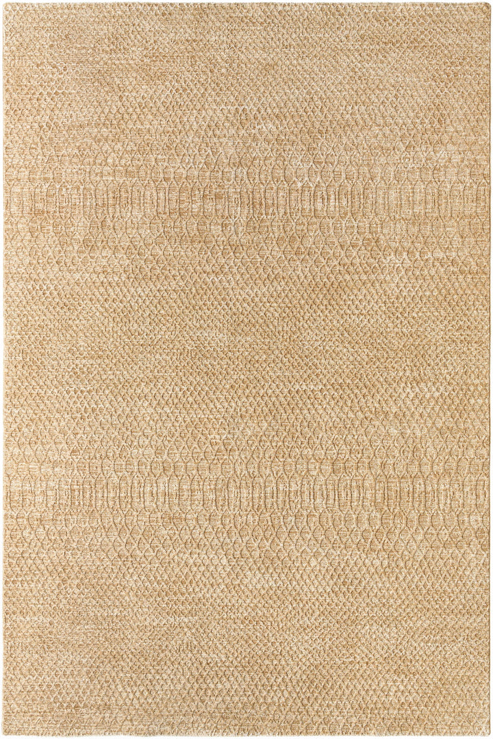 Kamin Contemporary Style Tan Area Rug