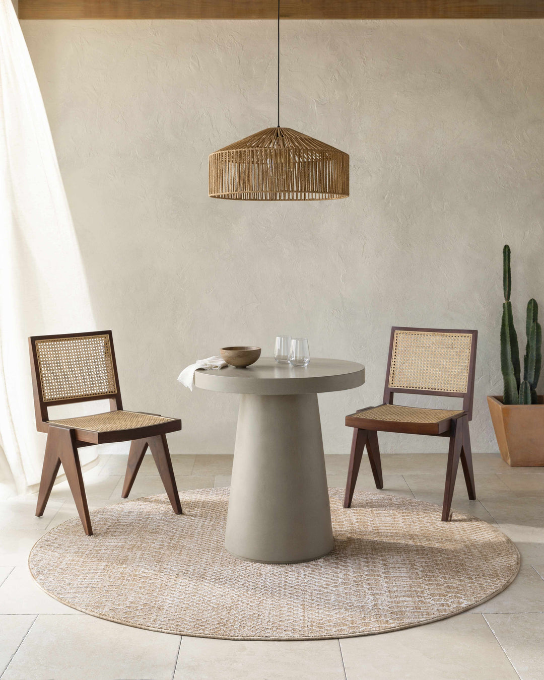 Kamin Contemporary Style Tan Area Rug