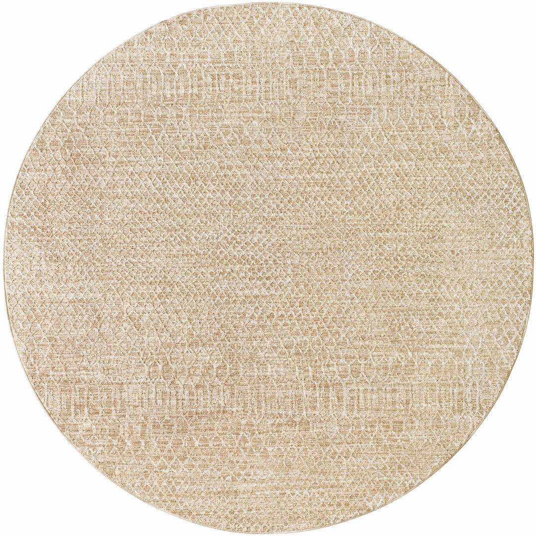 Kamin Contemporary Style Tan Area Rug