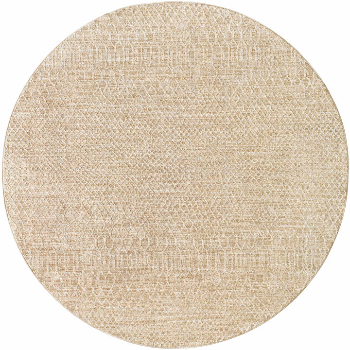 Kamin Contemporary Style Tan Area Rug