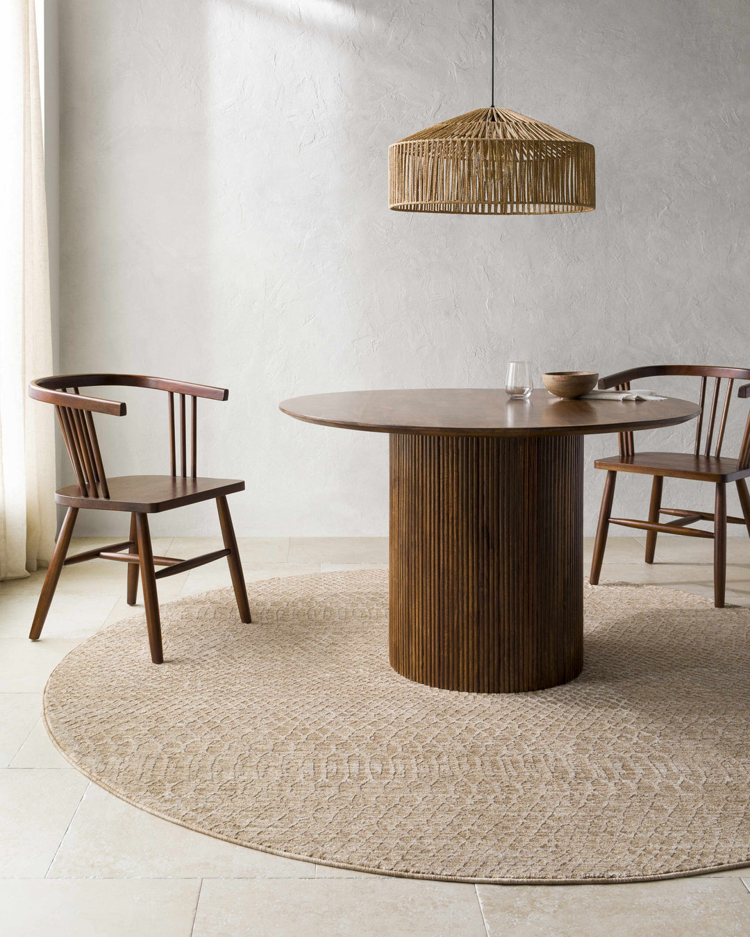 Kamin Contemporary Style Tan Area Rug