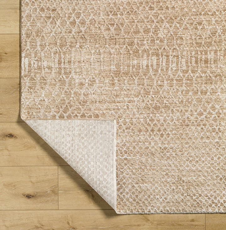 Kamin Contemporary Style Tan Area Rug
