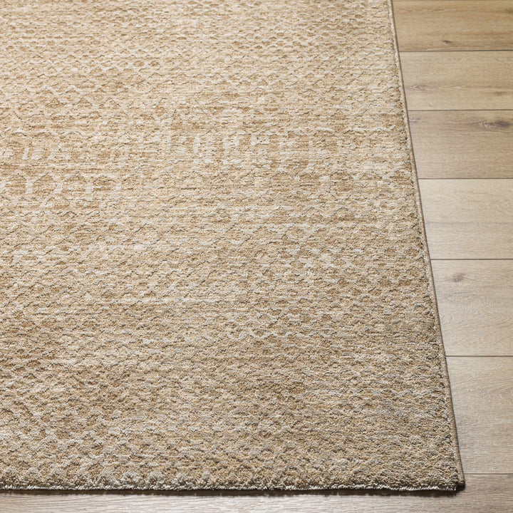 Kamin Contemporary Style Tan Area Rug
