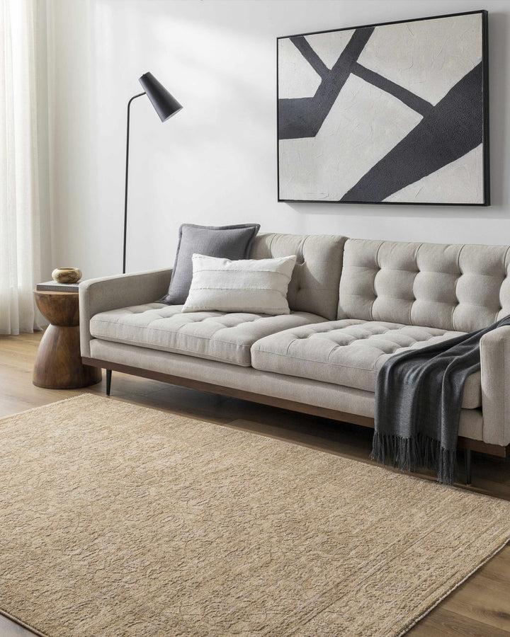 Kyran Tan Contemporary Style Area Rug