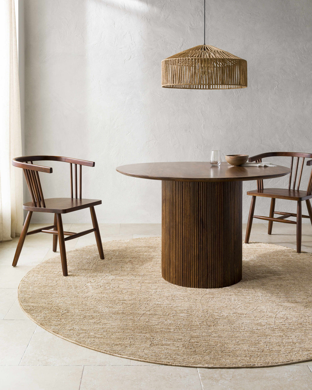 Kyran Tan Contemporary Style Area Rug