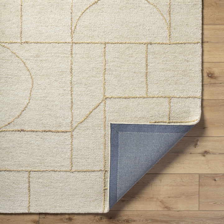 Sanaz Modern Geometrical Beige Area Rug