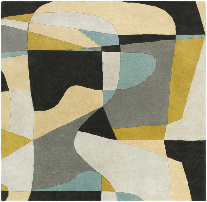 Sneedville Modern Design Beige And Black Hand Tufted Wool Rug - The Rug Decor