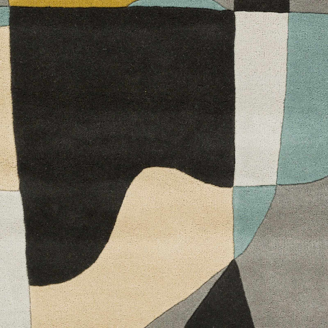 Sneedville Modern Design Beige And Black Hand Tufted Wool Rug - The Rug Decor