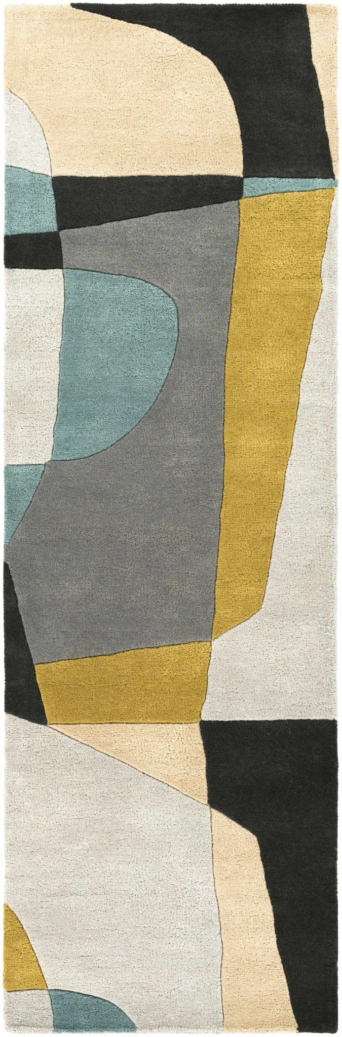Sneedville Modern Design Beige And Black Hand Tufted Wool Rug - The Rug Decor