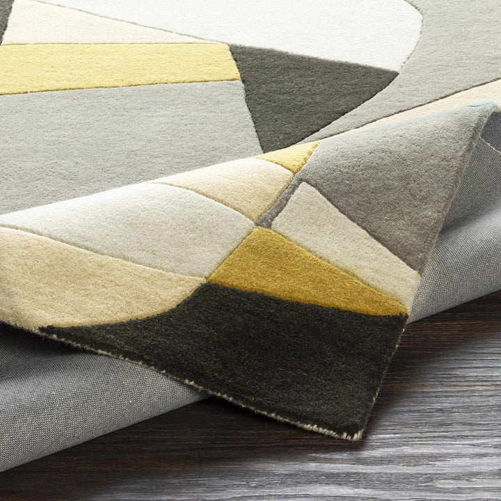 Sneedville Modern Design Beige And Black Hand Tufted Wool Rug - The Rug Decor