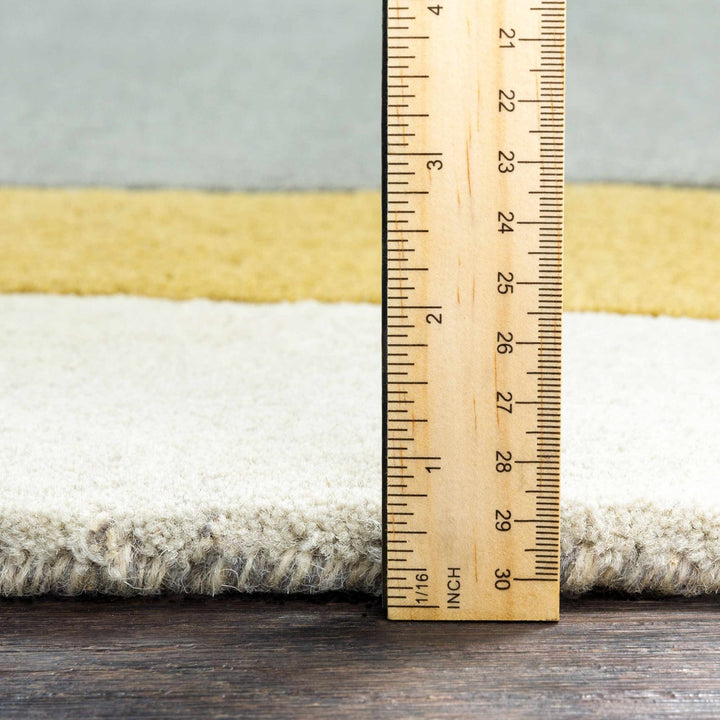 Sneedville Modern Design Beige And Black Hand Tufted Wool Rug - The Rug Decor