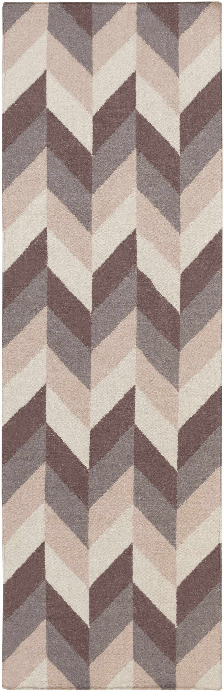 Snowville Contemporary Style Beige And Brown Hand Woven Area Rug