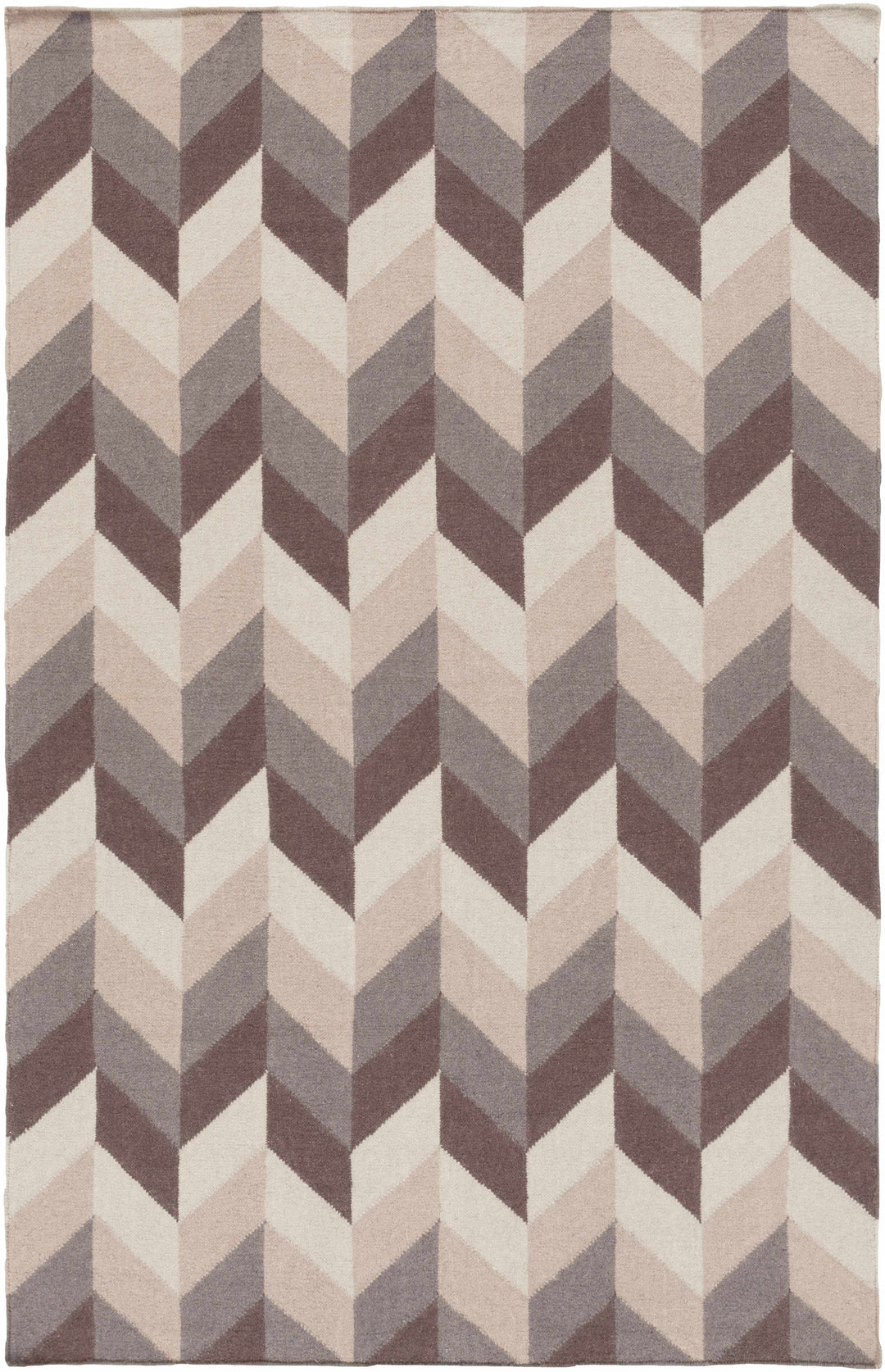 Snowville Contemporary Style Beige And Brown Hand Woven Area Rug