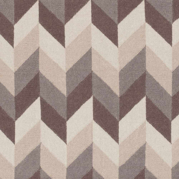 Snowville Contemporary Style Beige And Brown Hand Woven Area Rug