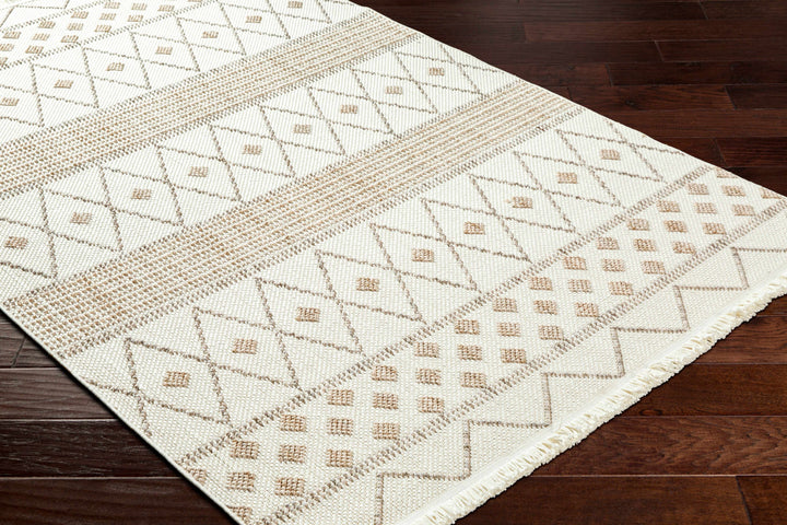 Finch Modern Geometric Design Beige Area Rug
