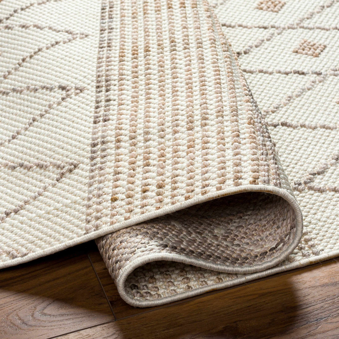 Finch Modern Geometric Design Beige Area Rug