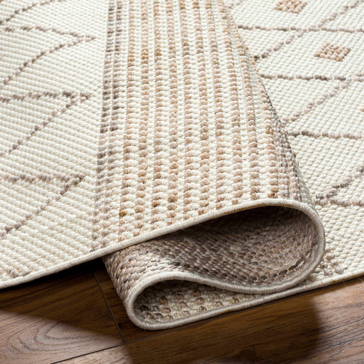 Finch Modern Geometric Design Beige Area Rug