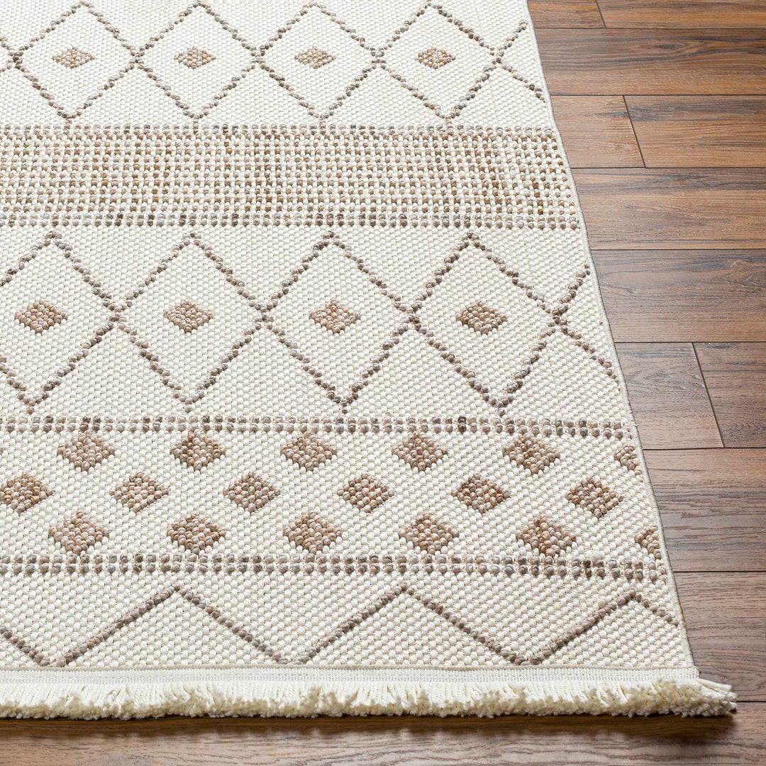 Finch Modern Geometric Design Beige Area Rug