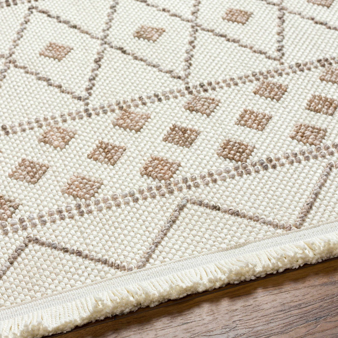 Finch Modern Geometric Design Beige Area Rug