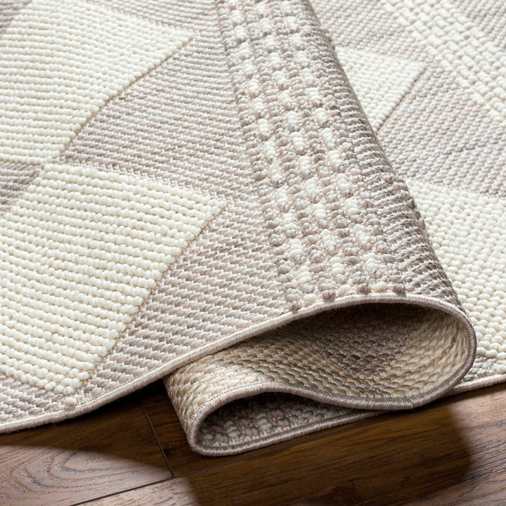 Igone Bohemian Style Beige And Gray Area Rug