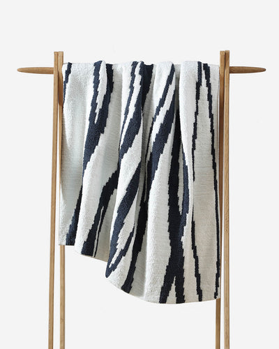 Soft And Cozy Off - white And Cloud Gray Reversible Blanket Throw For Bed Or Couch - The Rug Decor