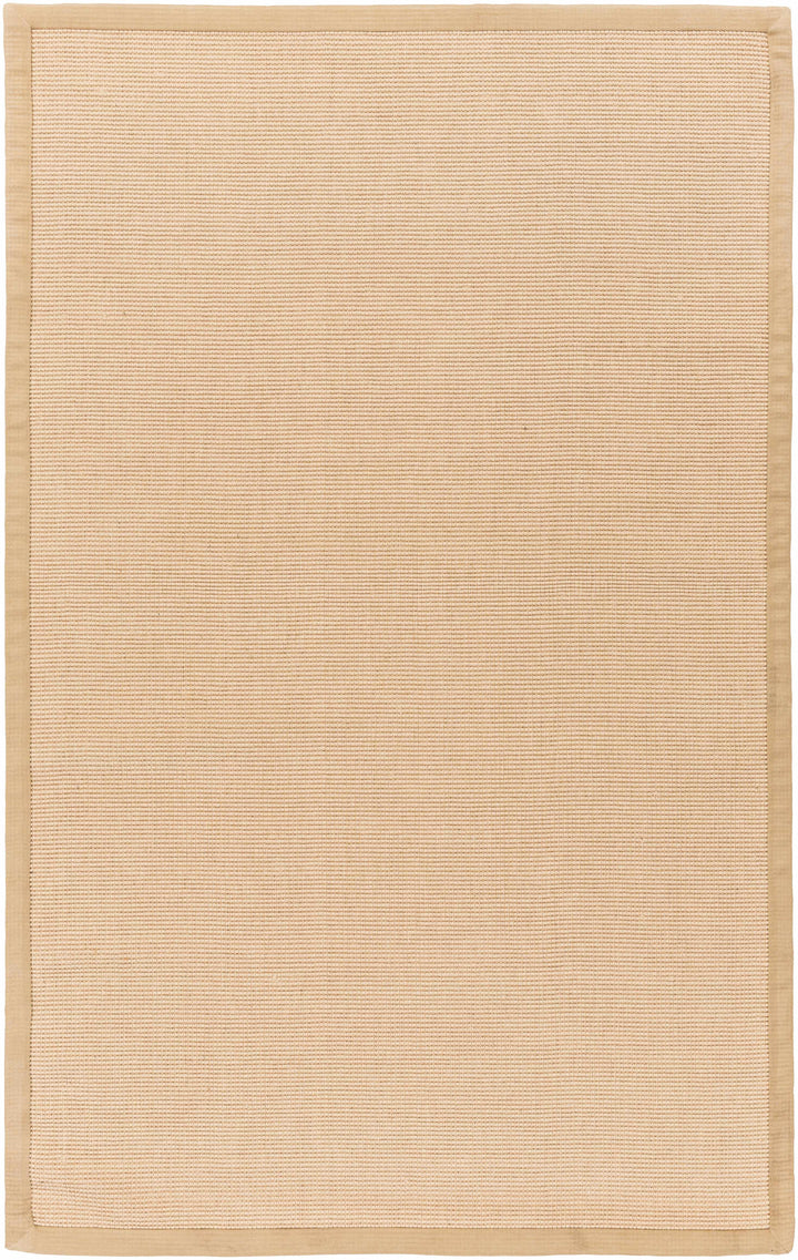 Nevis Modern Solid Design Tan Hand Woven Jute Rug
