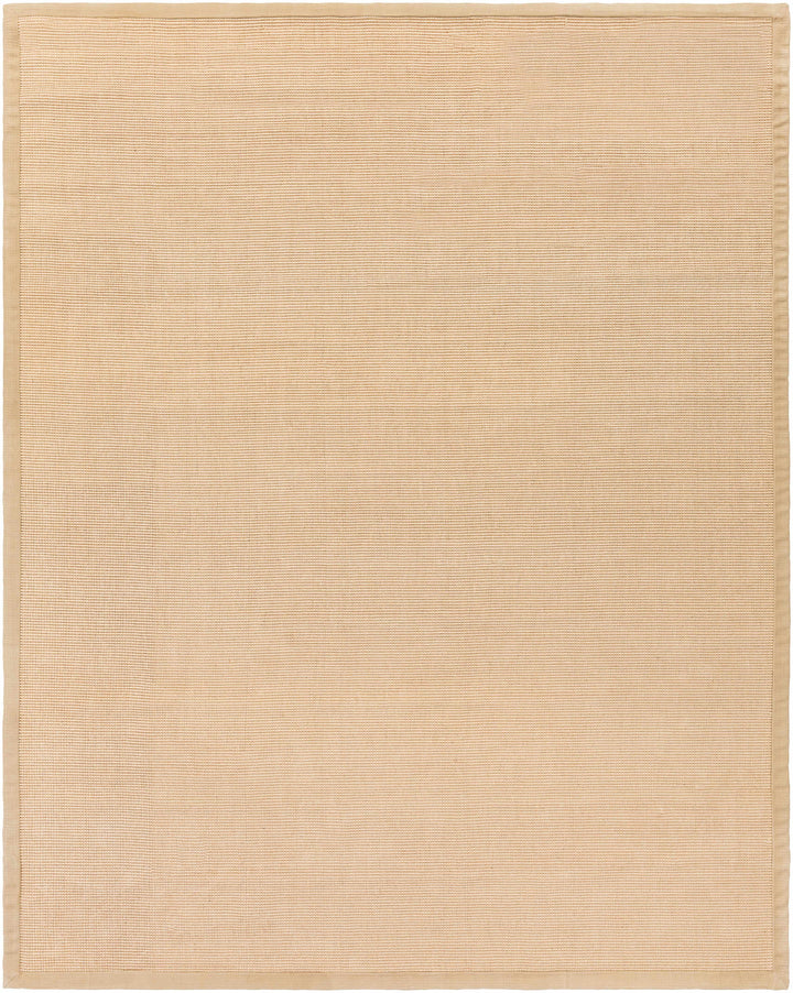 Nevis Modern Solid Design Tan Hand Woven Jute Rug