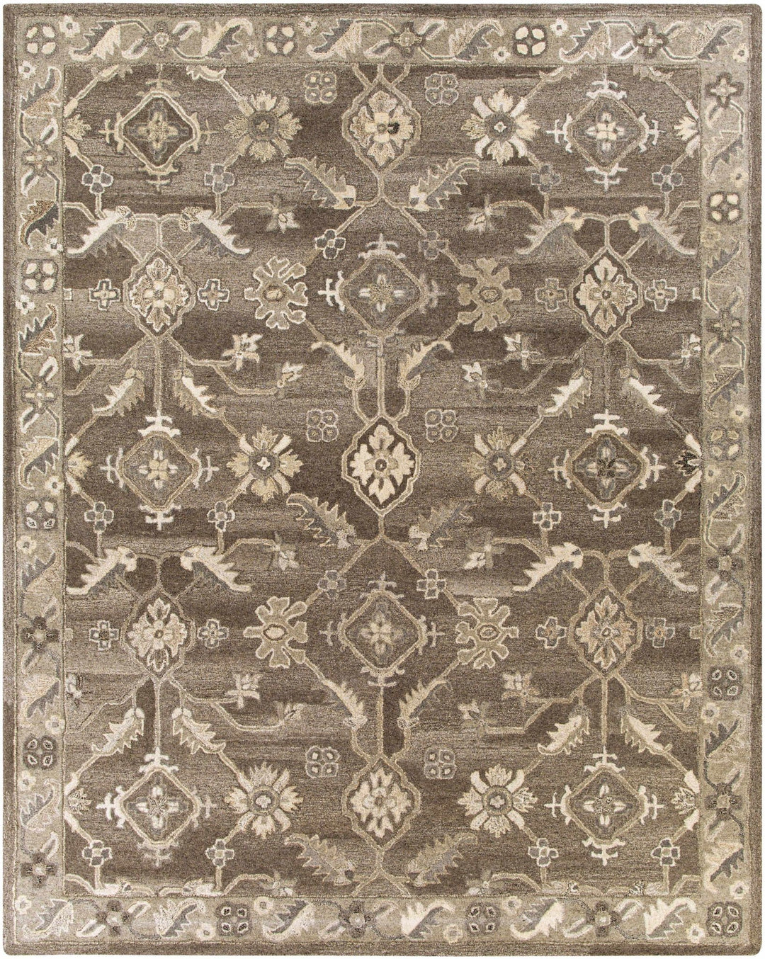 Solen Traditional Oushak Taupe And Beige Area Rug - The Rug Decor