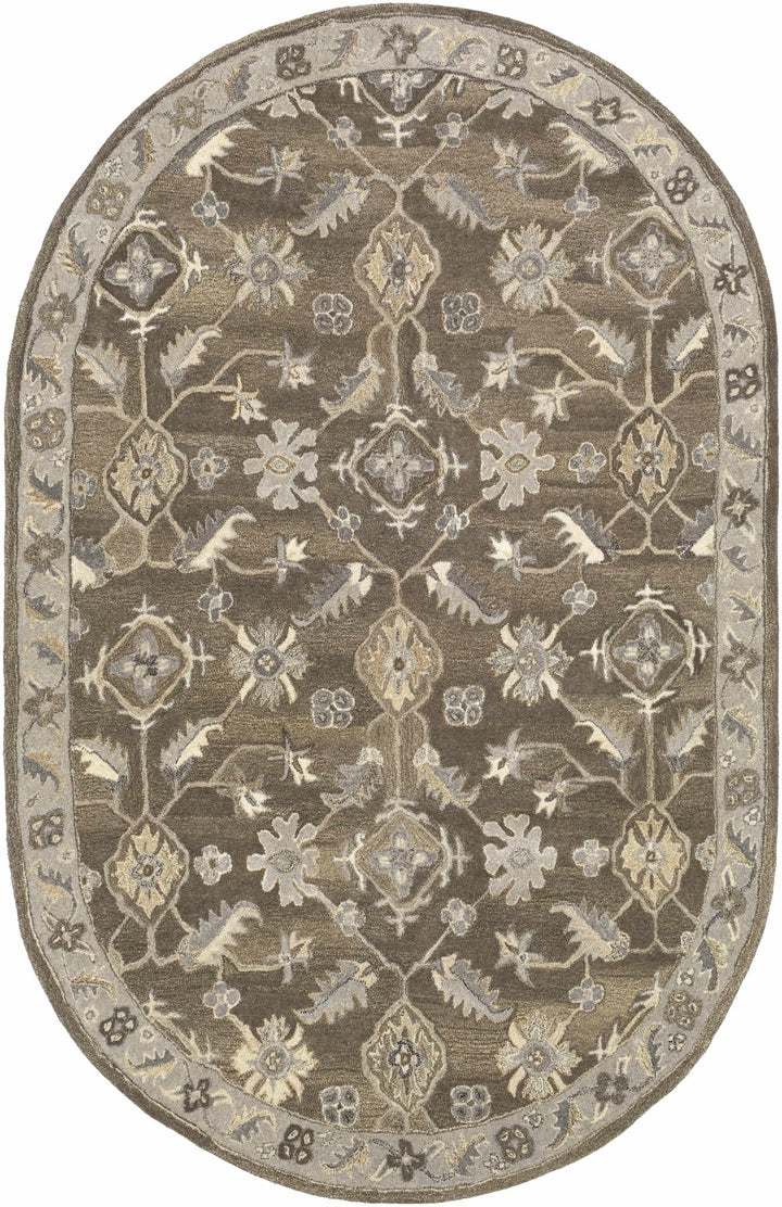 Solen Traditional Oushak Taupe And Beige Area Rug - The Rug Decor
