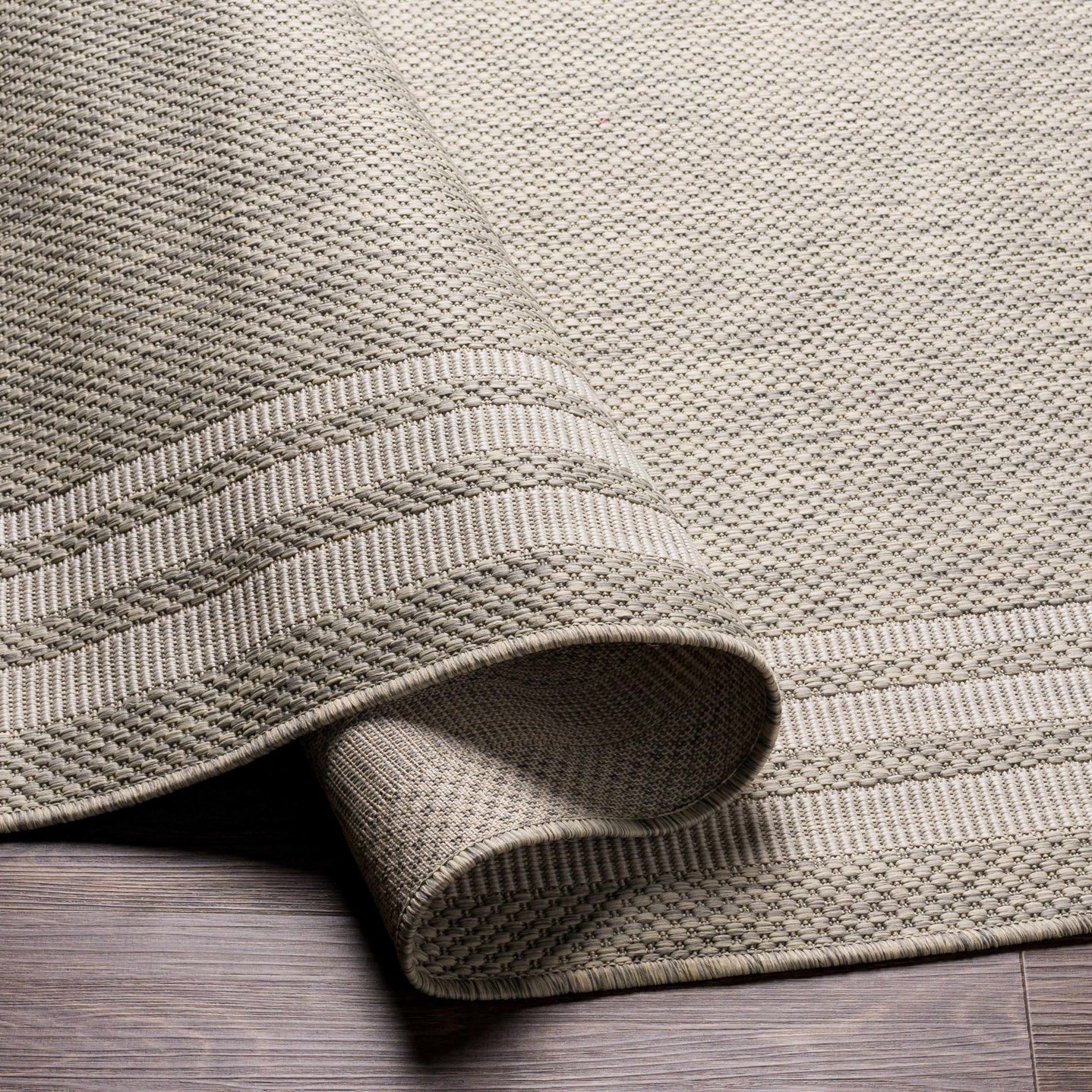 Solid Beige and Ivory Indoor and Outdoor Multi size Area Rug - The Rug Decor