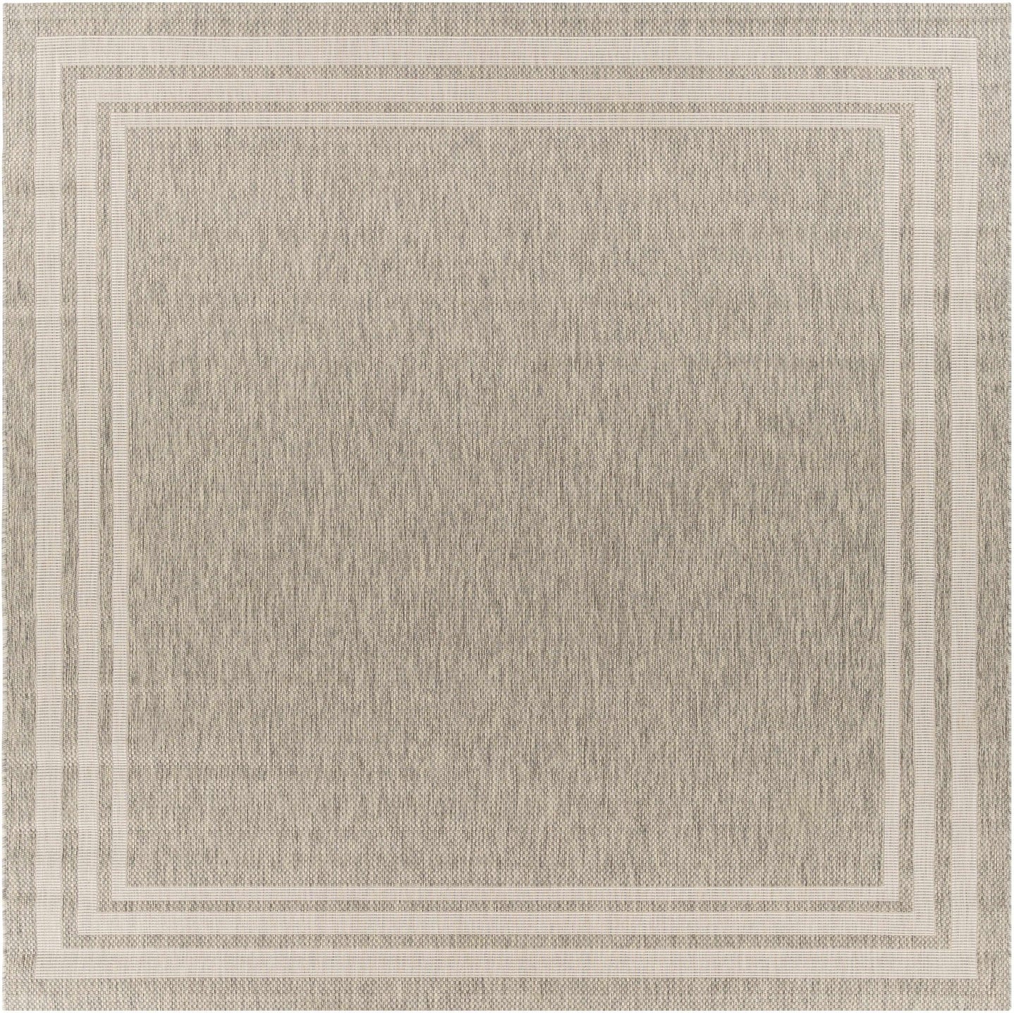 Solid Beige and Ivory Indoor and Outdoor Multi size Area Rug - The Rug Decor