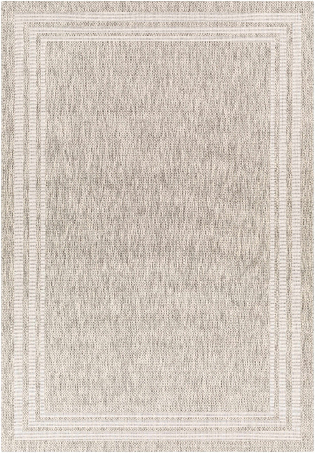 Solid Beige and Ivory Indoor and Outdoor Multi size Area Rug - The Rug Decor