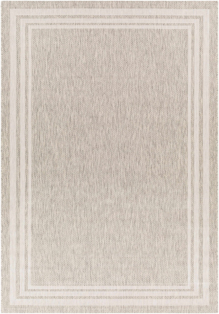 Solid Beige and Ivory Indoor and Outdoor Multi size Area Rug - The Rug Decor